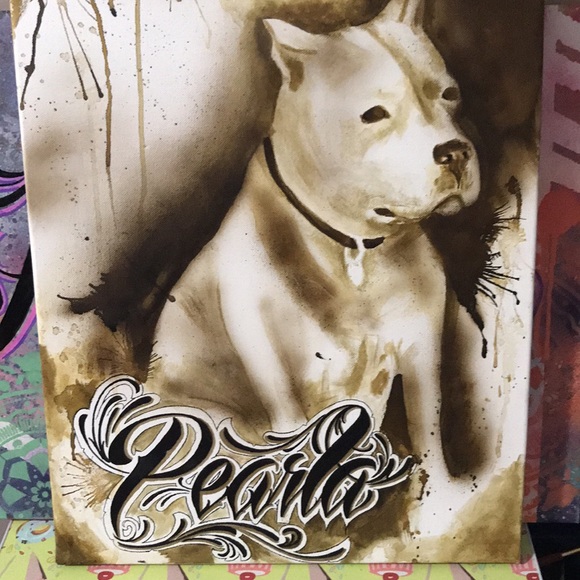 Custom one of a kind oil/spray paint on canvas - Picture 10 of 16